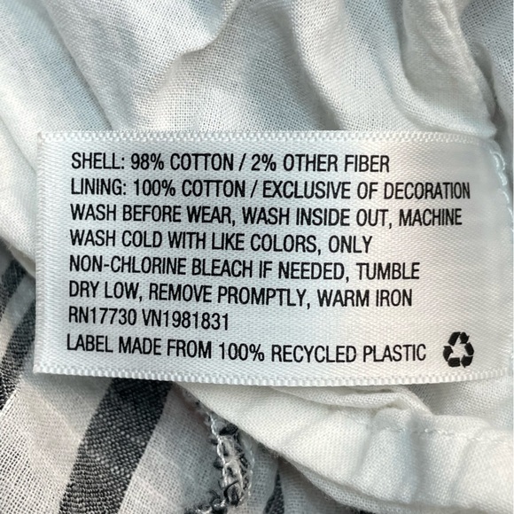 Cat & Jack Striped Kids Dress with Pink Accents Size: M (8) - Picture 6 of 10